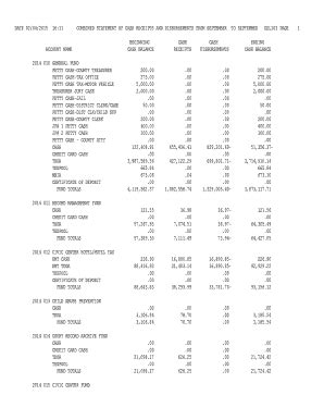 Fillable Online COMBINED STATEMENT OF CASH RECEIPTS AND DISBURSEMENTS ...