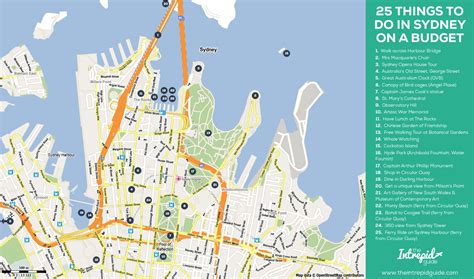 25 Things to do in Sydney on a Budget [Plus Sydney City Tourist Map] | The Intrepid Guide