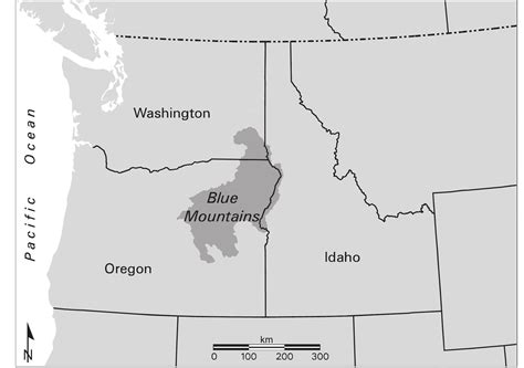 Geographic location of the blue mountains area. cluding fire