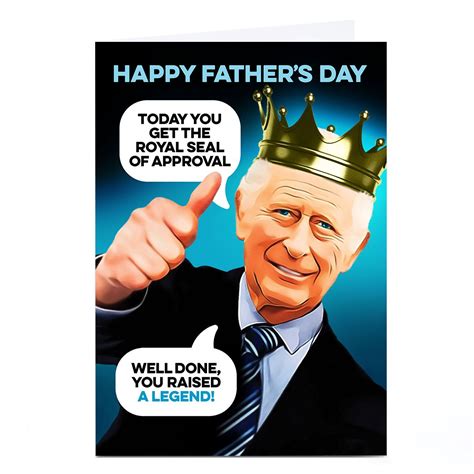 Buy Personalised PG Quips Father's Day Card - Royal Seal of Approval ...