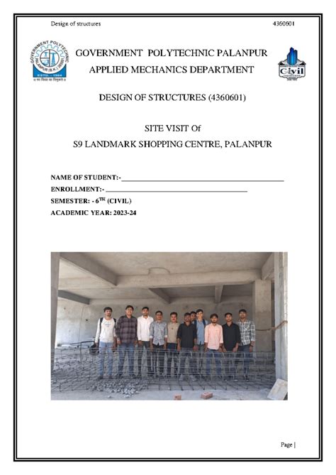 DOS Visit Report - GOVERNMENT POLYTECHNIC PALANPUR APPLIED MECHANICS ...