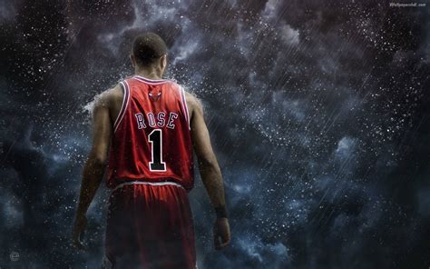 Download Chicago Bulls Derrick Rose Bulls Jersey Wallpaper | Wallpapers.com