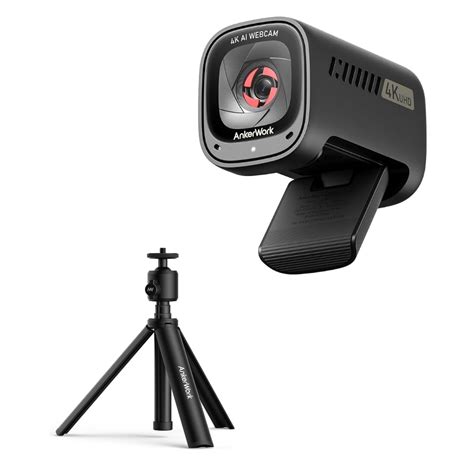 Buy AnkerWork C310 4K Webcam &AnkerWork Mini Tripod, Small Flexible ...