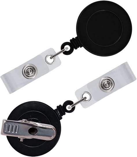 5 Pack Retractable ID Badge Holder Reels with Swivel Alligator Clip ...