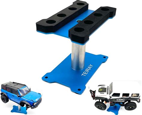 Amazon.com: TEIRAY RC Car Work Stand Mat Repair Workstation Aluminum 360 Rotation Height Body ...