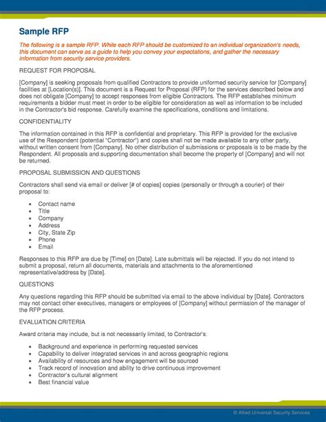 Request for Proposal Example 的图像结果