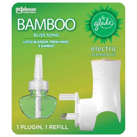 Glade Plug In Oil Complete Bamboo Bliss Song 20ml - Branded Household ...