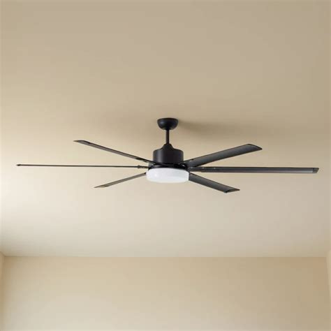 213cm 84-inch Black DC Ceiling Fan Light Remote Control 35W 5 Speed ...