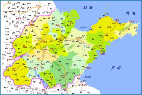 山东政区地图（1992.11-2019.1）_山东地图查询