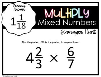 Math Multiplying Mixed Numbers with Models 5th Grade 的图像结果