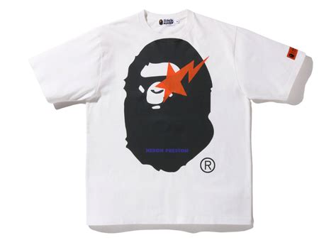 Men's BAPE x Heron Preston Relaxed Fit Tee Shirt in White in 2024 ...