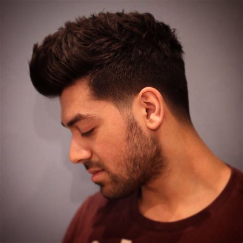 Low 0.5 with messy quiff | Thin hair men, Men new hair style, Mens ...