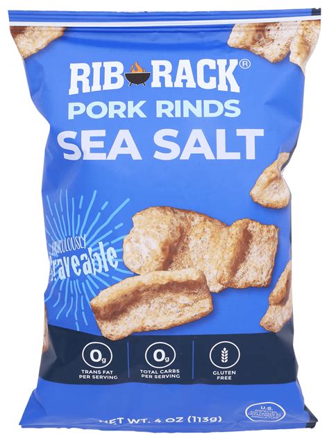 Rib Rack Sea Salt Pork Rinds 4oz - Walmart.com