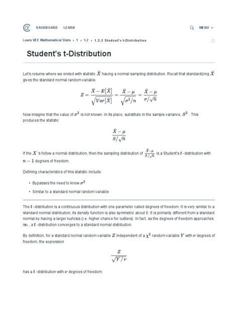 Student's T-Distribution Examples 的图像结果