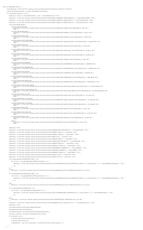 Android Build Version 的图像结果