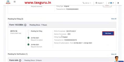 How to View Dashboard and Work-list (CA) on New Income Tax Portal