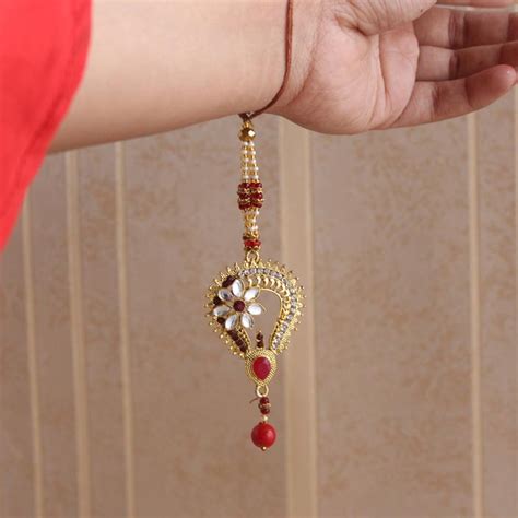 Send Stone Rakhis for Bhaiya & Bhabhi Online | Rakhibazaar.com