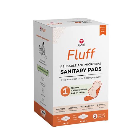 Buy Avni - Fluff Washable Cloth Pads | Pack of 2, 1 XXL (32 cm) + 1 ...