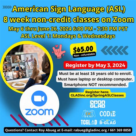 2024 Spring ASL Class on Zoom - Greater Los Angeles Agency on Deafness ...