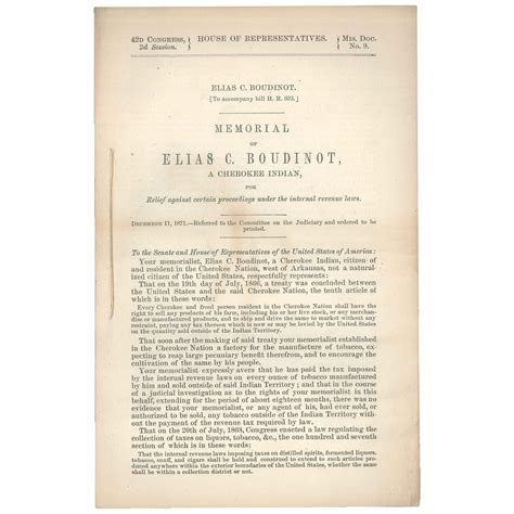 Elias C. Boudinot. To accompany bill H. R. 603. Memorial of Elias C ...