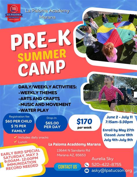 Pre-K | La Paloma Academy: Marana | Tucson Charter School