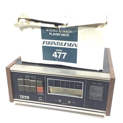 Lot - (2pc) 8-Track Tape Decks, Toyo, Soundesign