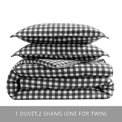 Eddie Bauer Preston Flannel Duvet Cover Set