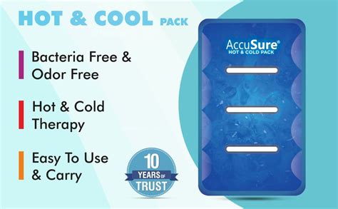 AccuSure Reusable Gel Based Hot & Cool Pack For Joints And Muscular ...