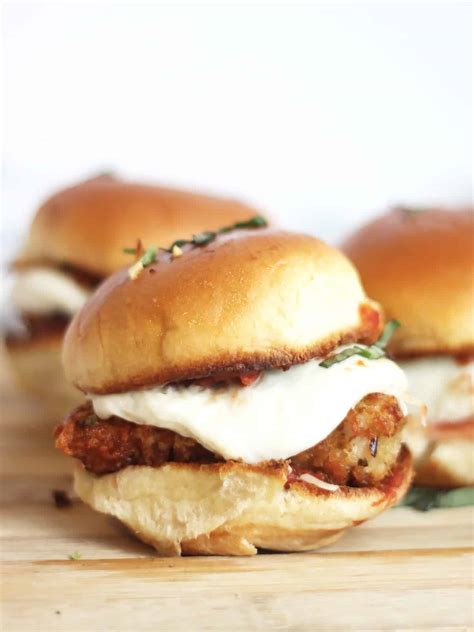 Crispy Fried Chicken Parmesan Sliders - Slow The Cook Down