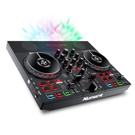 Numark Party Mix Live DJ Controller with Built-in Light Show & Speakers ...