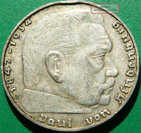 Third Reich Silver Coin 2 Reichsmark 1939 J. 625 Silver