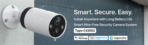 Buy Tapo TP-Link C420S2 4MP Outdoor Smart Wire-Free Security Battery ...