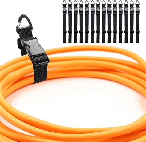 Amazon.com: 14 Pack 17 Inch Adjustable Extension Cord Holder Organizer ...
