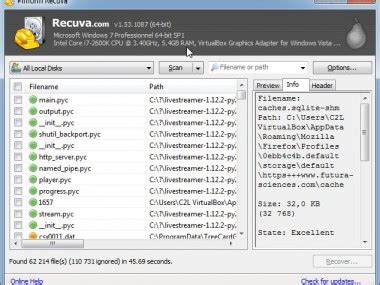 Recuva 的图像结果