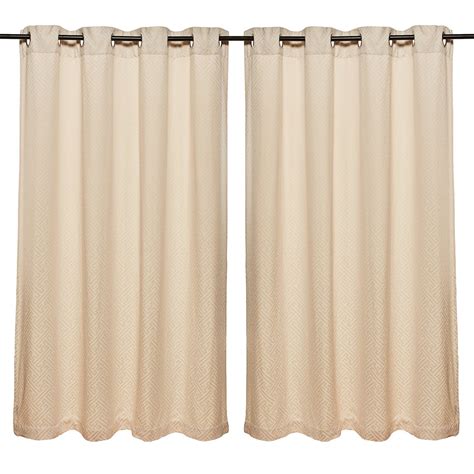 Buy HomeTown Living Essence-Fiesta Jacquard Set of 2 Window Curtains ...