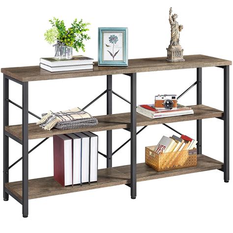Yaheetech 55 Inch Hallway Table with Storage for Living Room, 3 Tier ...