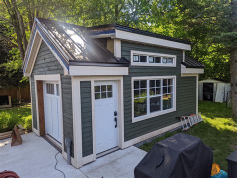 12x20 Shed Plans With Loft | Farmhouse Style Guest House, Workshop ...