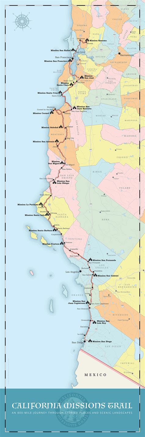 Mission California Map The Spanish Missions Of Baja California, Part