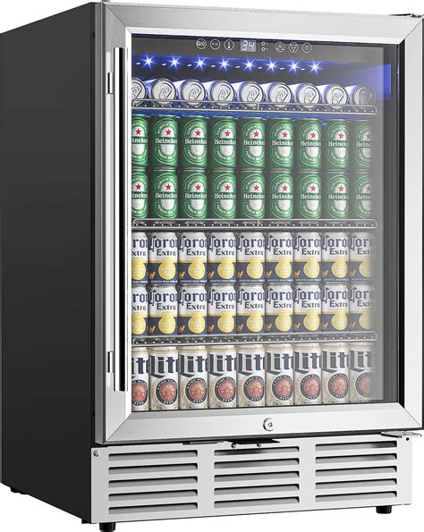 Amazon.com: Advanics 20IN Beverage Refrigerator with Glass Door-120 Can ...