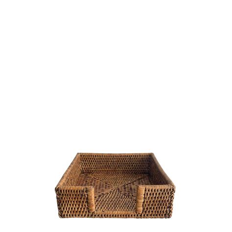 Rattan Napkin Holder - Wells Trading Company