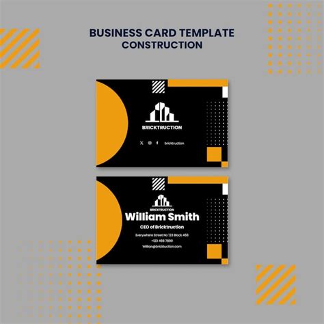 Construction template design | Free PSD