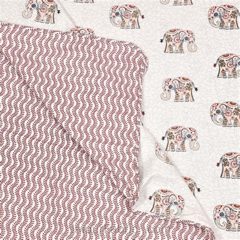 Pink Elephant Pure Cotton Single Bed Dohar – JaipurFabric®