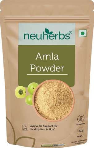 ayurvedix Organic Amla Powder For Healthy Skin, Hair and Immunity | Non ...