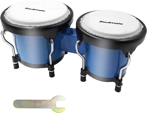 Amazon.com: Soulmate Bongo Drums 4” and 5” Set for Kids Beginners ...