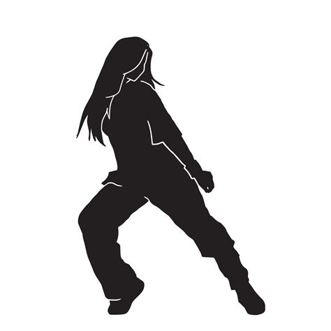Dancing Girl Silhouette at Monica Drolet blog