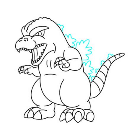 Image result for Godzilla Drawing Tutorial Easy