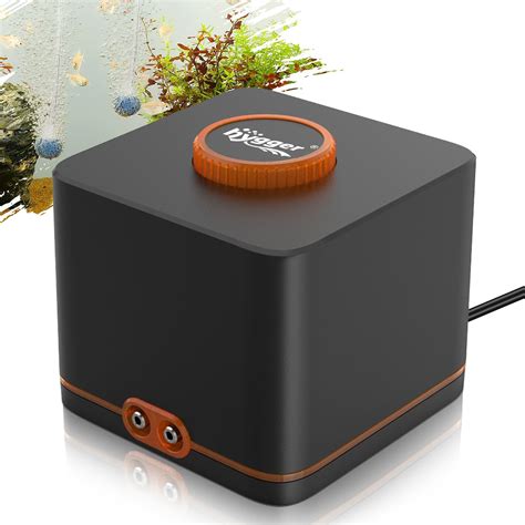 hygger Aquarium Air Pump,Ultra Silent Fish Tank Air Pump for Aquarium ...