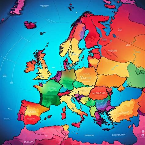 European Continent Map 的图像结果