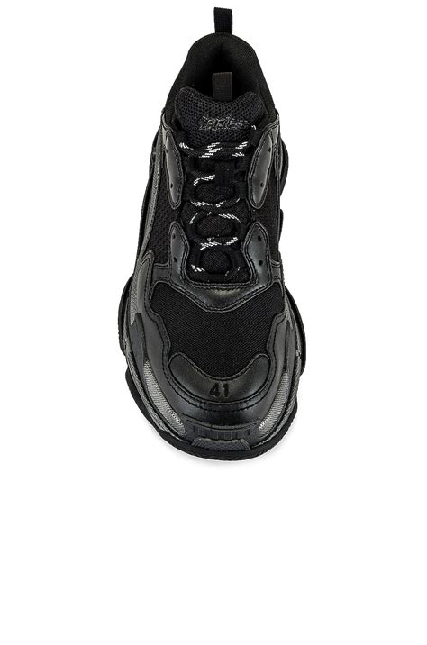 Balenciaga Triple S Sneaker in Black Metallic | FWRD