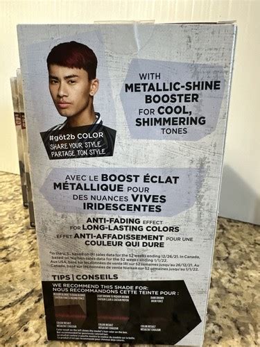 Schwarzkopf Got2B Metallics Permanent Hair Color, M65 Ultra Deep Red ...